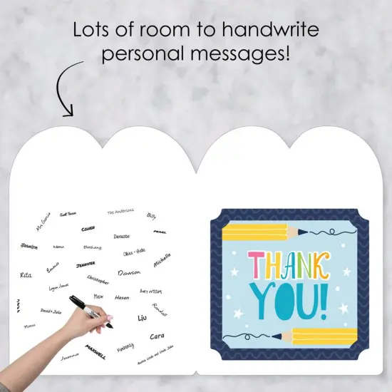 Big Dot of Happiness Teacher Appreciation - First Day of School Giant Greeting Card - Big Shaped Jumborific Card {4}