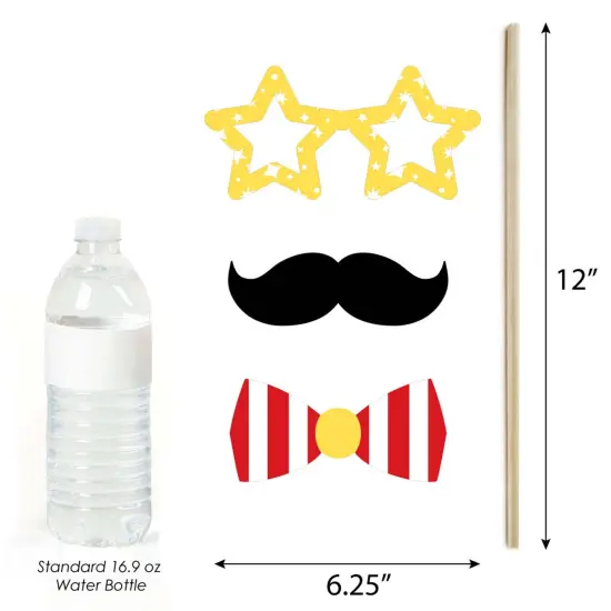 Big Dot of Happiness Carnival - Step Right Up Circus - Carnival Themed Party Photo Booth Props Kit - 20 Count {6}