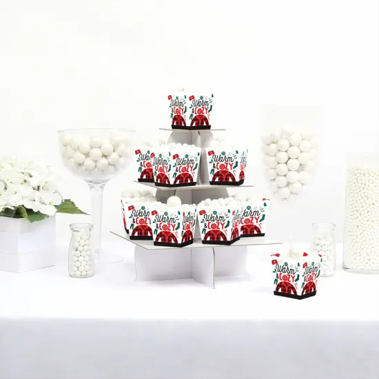 Big Dot of Happiness Christmas Pajamas - Party Mini Favor Boxes - Holiday Plaid PJ Party Treat Candy Boxes - Set of 12 {3}