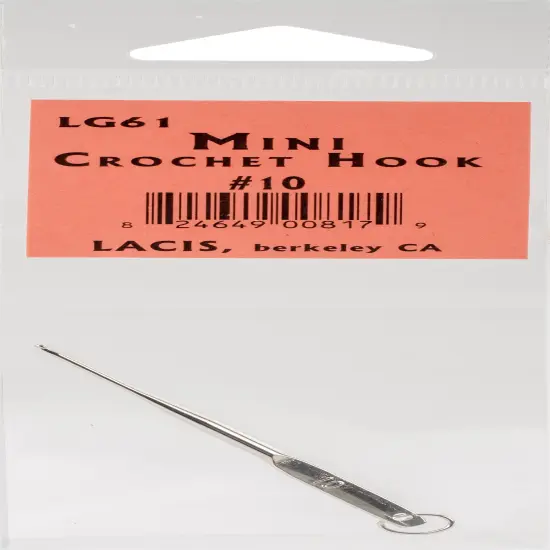 Lacis Mini Crochet Hook 2.25"-#10 {1}