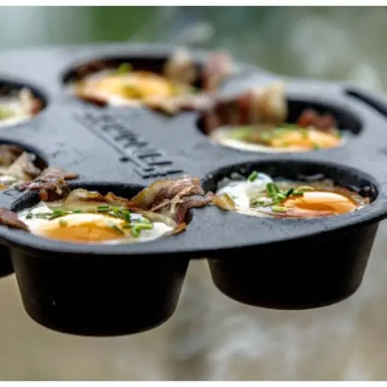 Petromax Cast Iron Muffin Pan Pre Seasoned Oven or Campfire Baking {3}