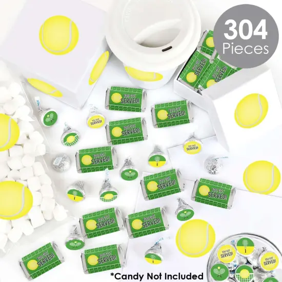 Big Dot of Happiness You Got Served - Tennis - Baby Shower or Tennis Ball Birthday Party Candy Favor Sticker Kit - 304 Pieces {3}