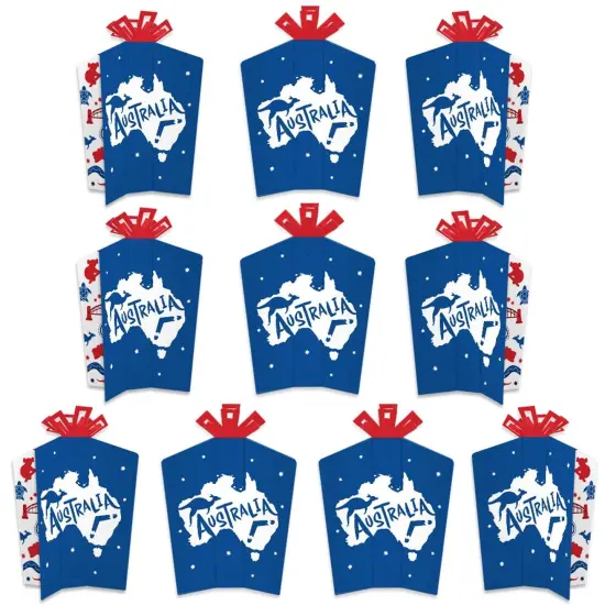 Big Dot of Happiness Australia Day - Table Decorations - G'Day Mate Aussie Party Fold and Flare Centerpieces - 10 Count {1}