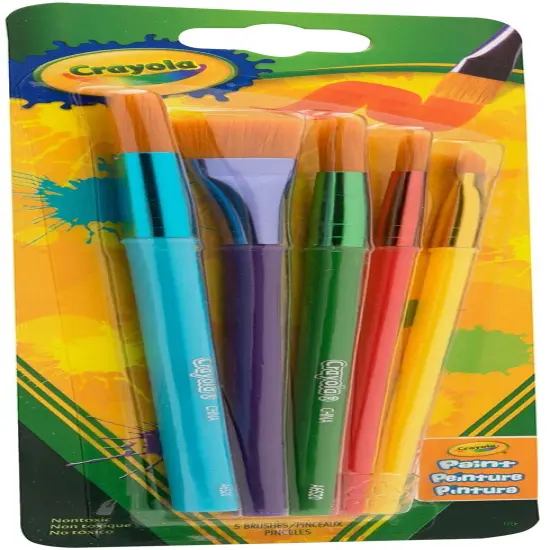 Crayola Art & Craft Brushes-5/Pkg {3}