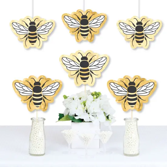Big Dot of Happiness Little Bumblebee - Decorations DIY Bee Baby Shower or Birthday Party Essentials - Set of 20 {1}