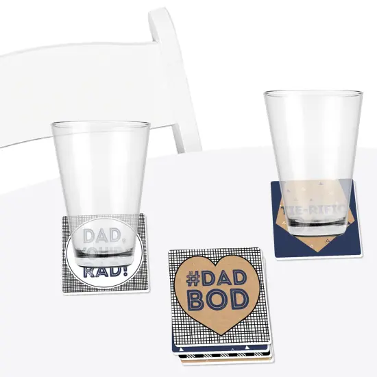 Big Dot of Happiness My Dad is Rad - Funny Father's Day Party Decorations - Drink Coasters - Set of 6 {4}