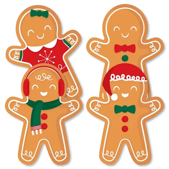Big Dot of Happiness Gingerbread Christmas - Decorations DIY Gingerbread Man Holiday Party Essentials - Set of 20 {3}