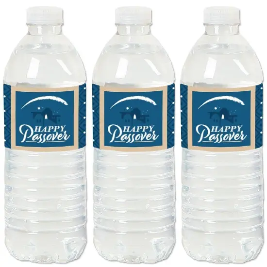 Big Dot of Happiness Happy Passover - Pesach Holiday Party Water Bottle Sticker Labels - Set of 20 {1}