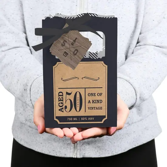 Big Dot of Happiness 50th Milestone Birthday - Party Favor Boxes - Set of 12 {6}