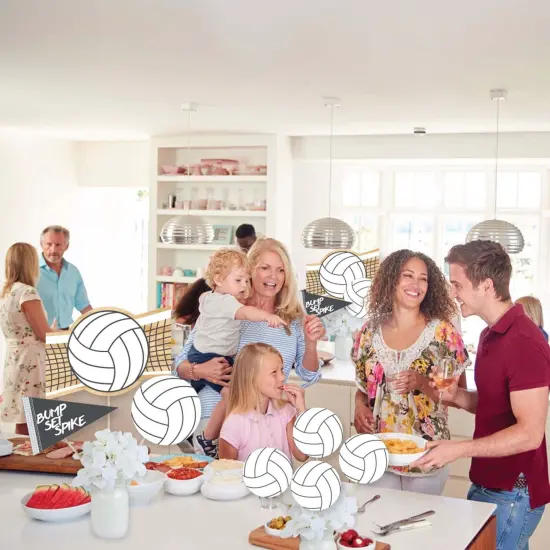 Big Dot of Happiness Bump, Set, Spike - Volleyball - Baby Shower or Birthday Party Centerpiece Sticks - Showstopper Table Toppers - 35 Pieces {6}