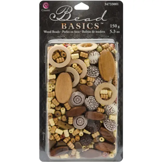 CousinDIY Jewelry Basics Wood Beads 5.3oz-#1 {1}