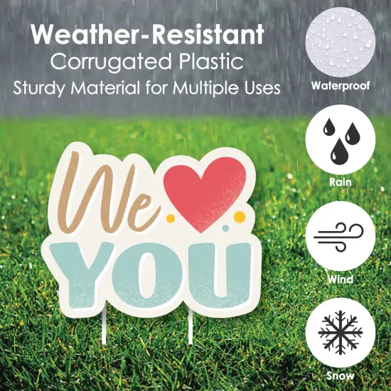 Big Dot of Happiness Happy Grandparents Day - Yard Sign and Outdoor Lawn Decorations - Grandma & Grandpa Party Yard Signs - Set of 8 {4}