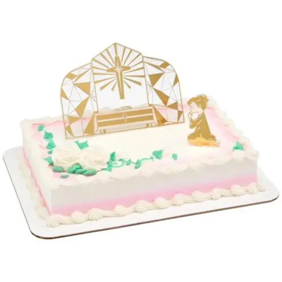 Religious First Communion Girl Set Cake Kit {1}
