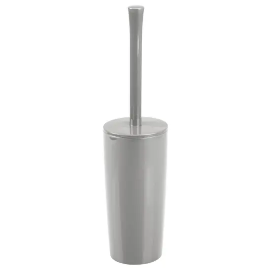 mDesign Slim Modern Compact Plastic Toilet Bowl Brush and Holder {1}