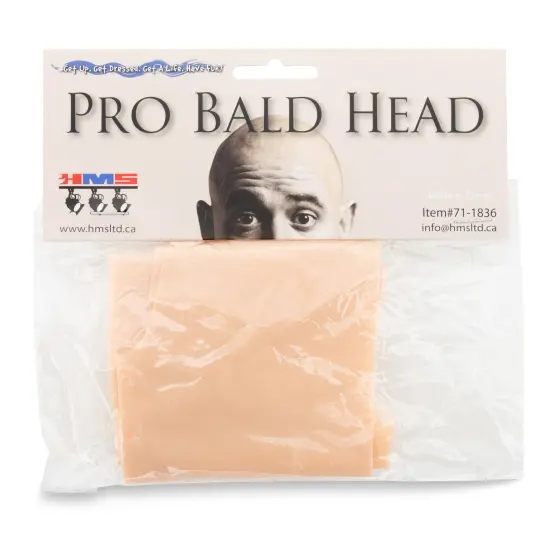 Flesh Pro Bald Head Adult Costume Accessory | One Size {4}