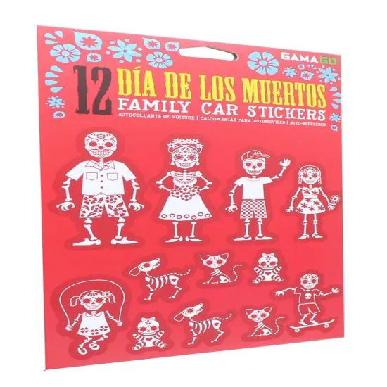 GAMAGO Dia De Los Muertos Car Stickers | Set of 12 {3}
