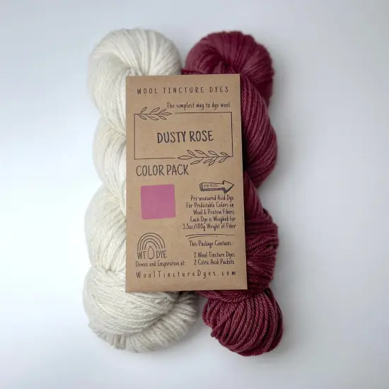 Wool Tincture Dye Color Packs Dusty Rose {1}