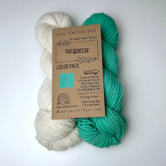 Wool Tincture Dye Color Packs Turquoise {1}