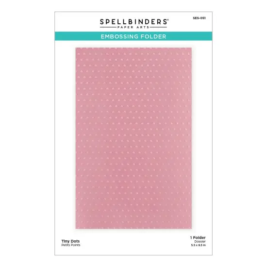 Spellbinders Embossing Folder-Tiny Dots {1}