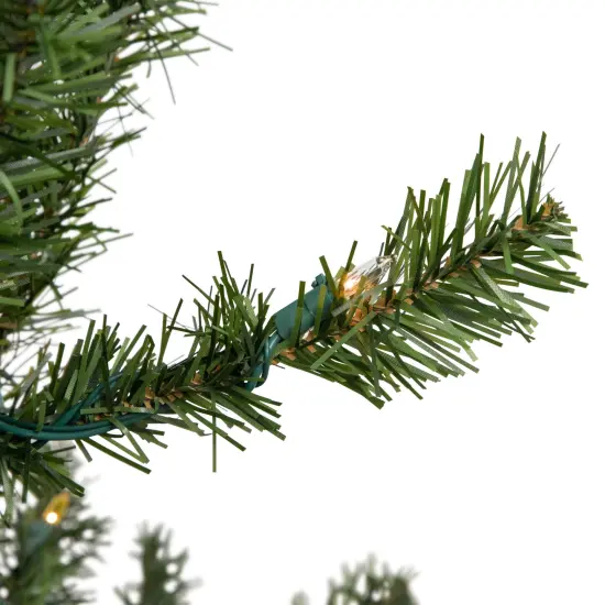 Northlight 3' Pre-Lit Medium Canadian Pine Artificial Christmas Tree, Multicolor Lights Green {3}