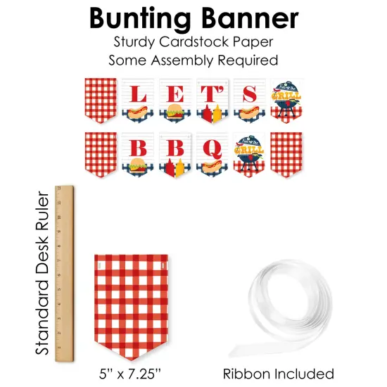 Big Dot of Happiness Fire Up the Grill - DIY Summer BBQ Picnic Party Cookout Signs - Snack Bar Decorations Kit - 50 Pieces {7}