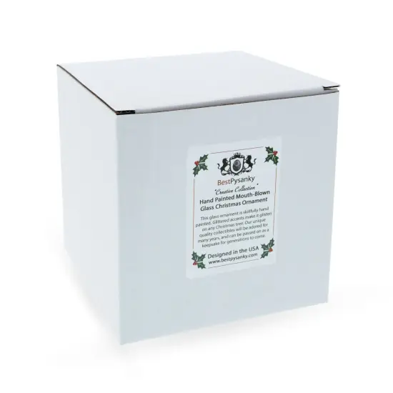 Premium Cigar with Box Glass Christmas Ornament {4}