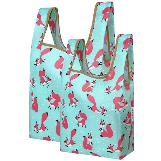 Wrapables JoliBag Collection Reusable Shopping Bag (Set of 2) Squirrels {1}