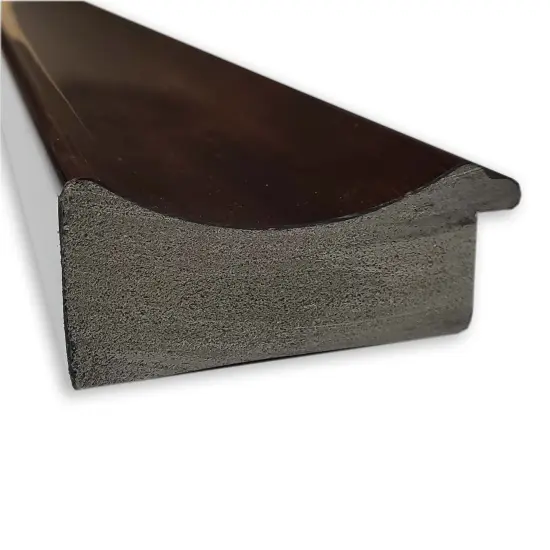 Coffee Bean Brown Non-Beveled Custom Framed Bathroom Vanity Wall Mirror {3}