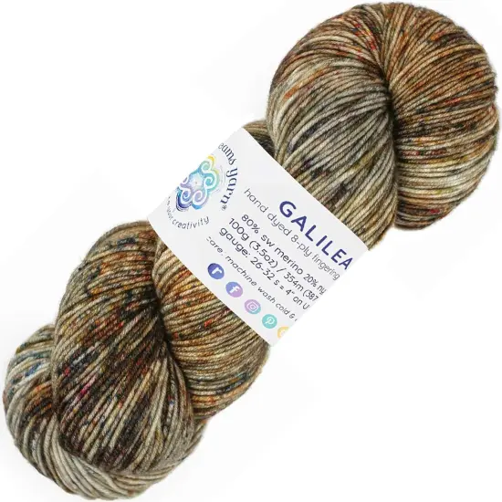 Living Dreams Yarn Galilea: Colorful Superwash Merino Sock Yarn. Super Soft and Strong. Hand Dyed to Perfection Sirius {1}