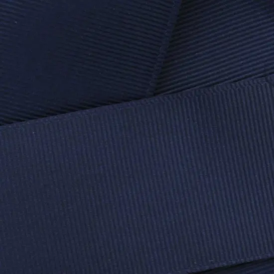 7/8" Grosgrain Ribbon Solid 370 Navy 100yd {1}