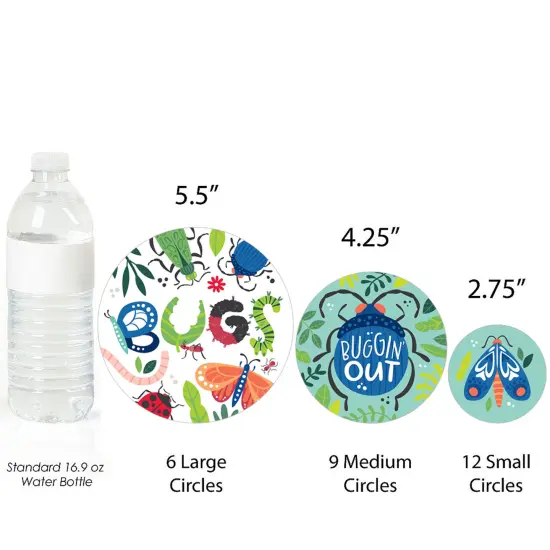 Big Dot of Happiness Buggin' Out - Bugs Birthday Party Giant Circle Confetti - Party Decorations - Large Confetti 27 Count {4}