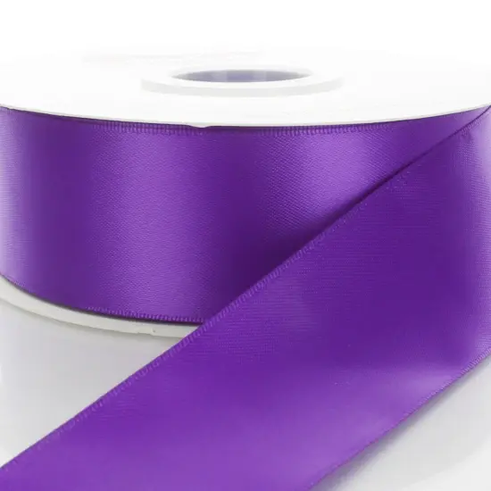 4" Double Faced Satin Ribbon 465 Purple 100yd {1}