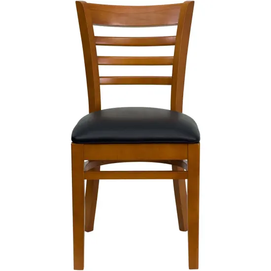 Emma and Oliver Ladder Back Wooden Restaurant Dining Chair NaturalSeat/Natural {8}