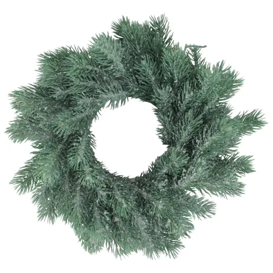 Northlight Traditional Frosted Green Pine Decorative Christmas Wreath - 12" - Unlit {1}