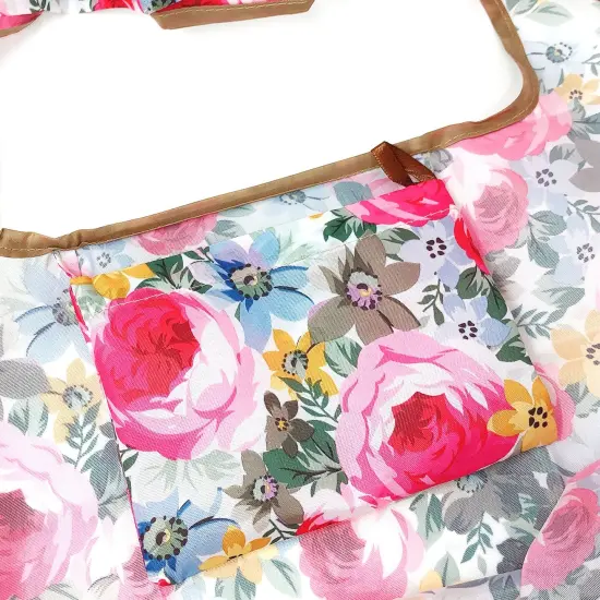 Wrapables Foldable Tote Nylon Reusable Grocery Bag (Set of 2) Easter Floral {5}