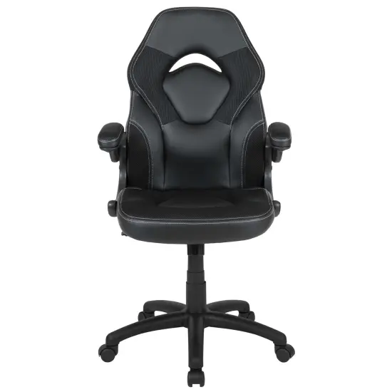 Emma and Oliver Z100 Gaming Chair Racing Office Ergonomic Computer PC Adjustable Swivel Chair Black {3}