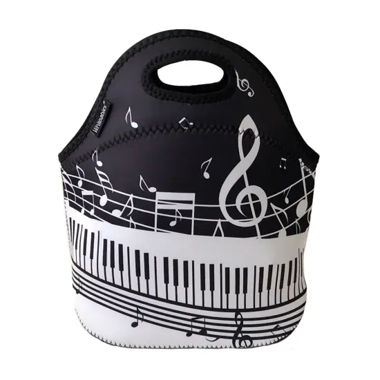 Wrapables Insulated Neoprene Lunch Bag Musical Notes {2}
