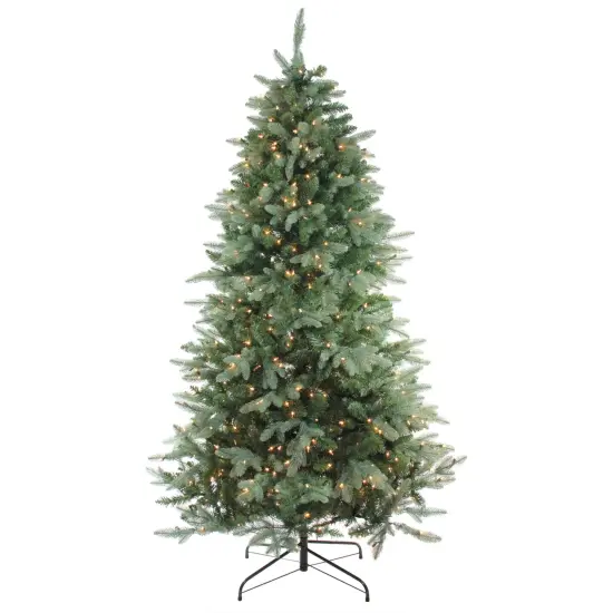 Northlight 7.5' Pre-Lit Washington Frasier Artificial Christmas Tree - Clear AlwaysLit Lights Green {1}