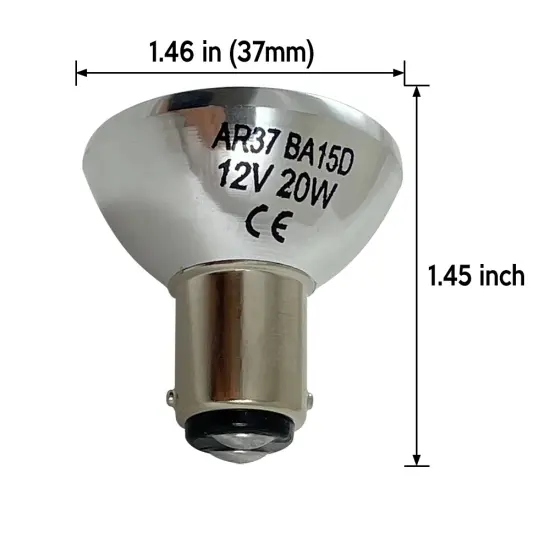 GBF 6435/FR 20W 12V R37 Frosted Elevator Halogen Light Bulb {2}