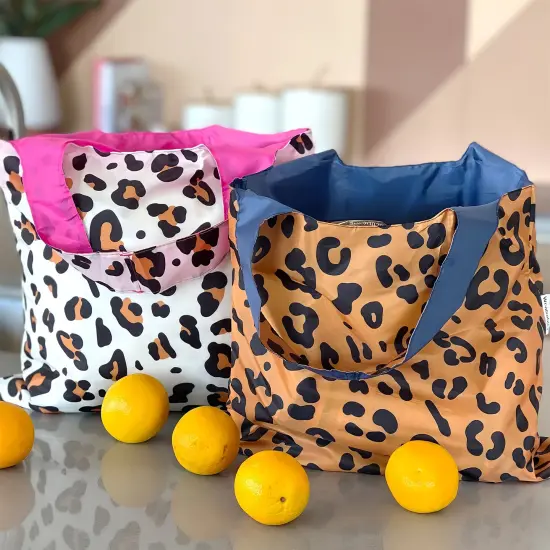 Wrapables AllyBag Collection Reusable Shopping Bag Leopard {5}