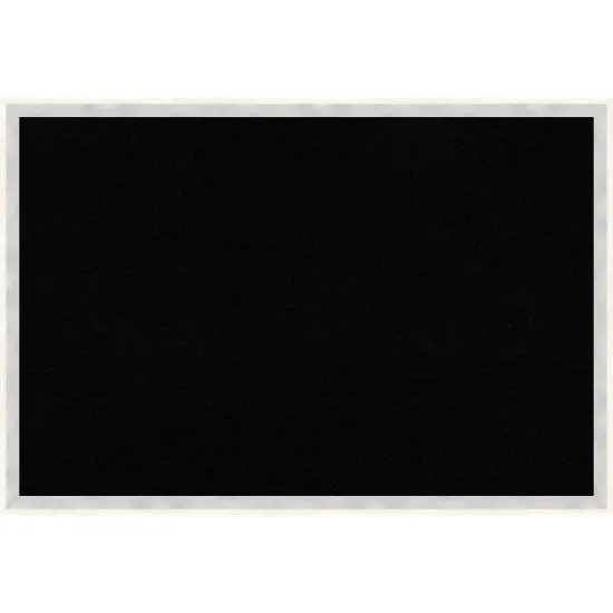 Paige Wood Framed Corkboard, Black Cork Paige White Silver {1}