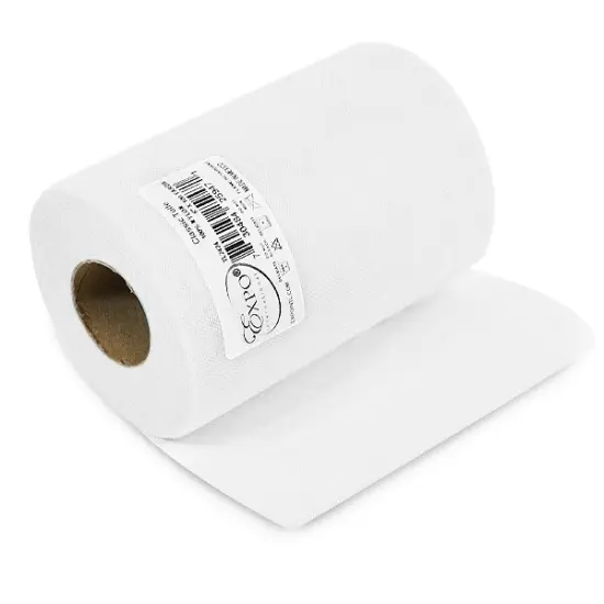 Premium Matte Tulle Spool of 6-inch X 100 Yards White {1}