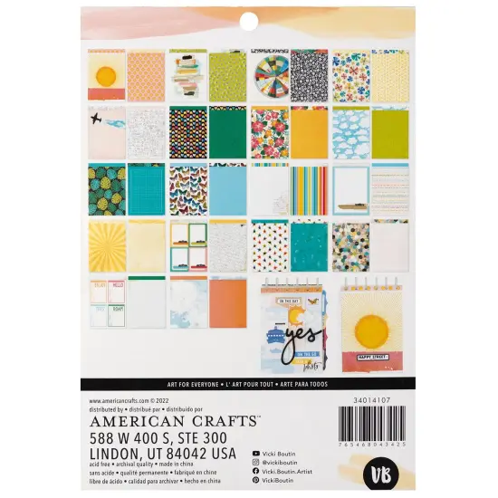 American Crafts Double-Sided Paper Pad 6"X8" 36/Pkg-Vicki Boutin Where To Next {2}