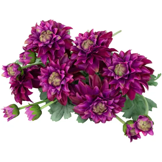 Northlight Real Touch™ Mulberry Purple Dahlia Artificial Floral Sprays, Set of 6 - 23" {7}