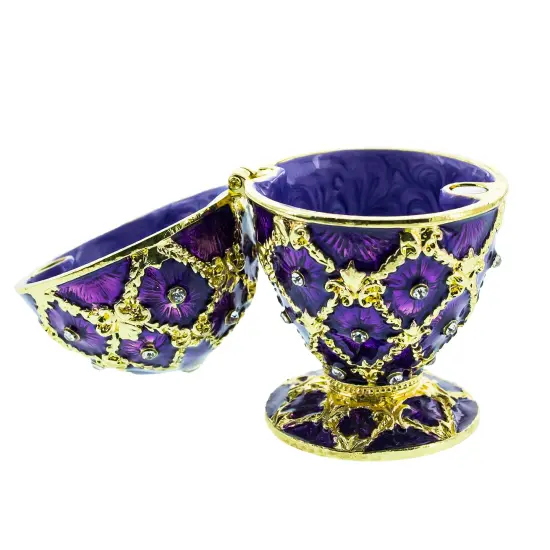 Purple Trellis Royal Inspired Easter Egg 2.5 Inches {3}