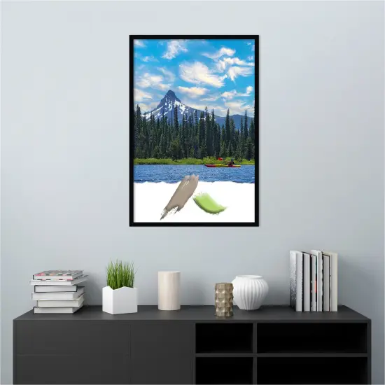 Svelte Clay Grey Wood Picture Frame Svelte Noir Black {5}