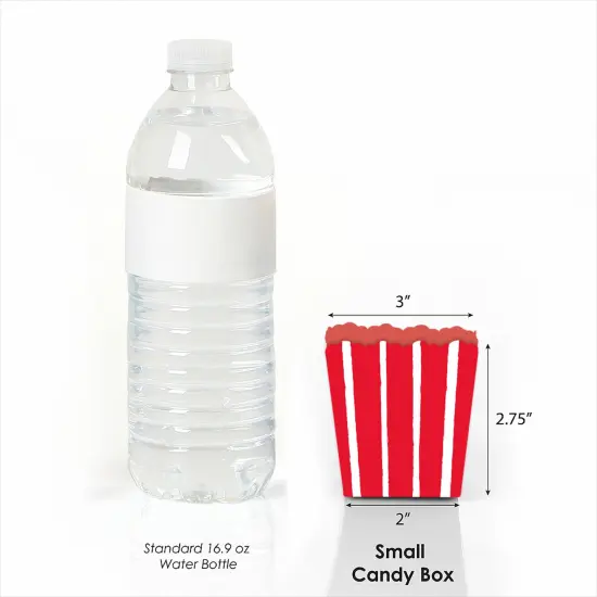 Big Dot of Happiness Red Stripes - Party Mini Favor Boxes - Simple Party Treat Candy Boxes - Set of 12 {4}