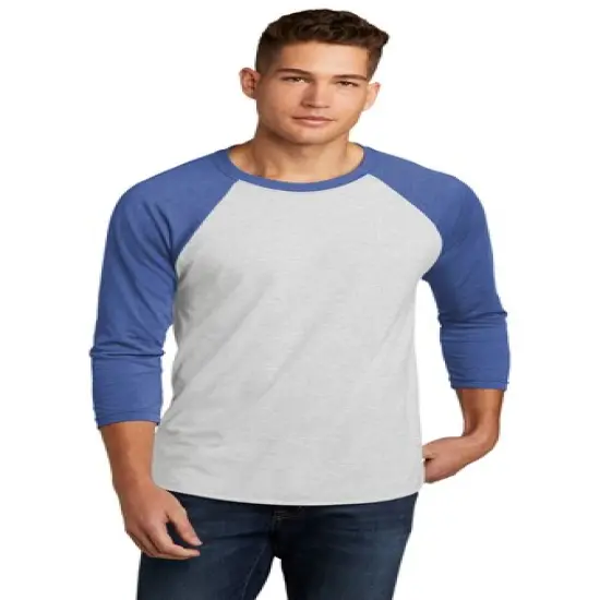 Next Level&reg; Crewneck Triblend Three-Quarter Raglan T-Shirt Heather Body {6}
