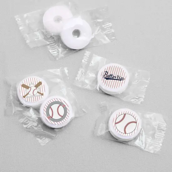 Big Dot of Happiness Batter Up - Baseball - Baby Shower or Birthday Party Round Candy Sticker Favors - Labels Fits Chocolate Candy (1 sheet of 108) {4}