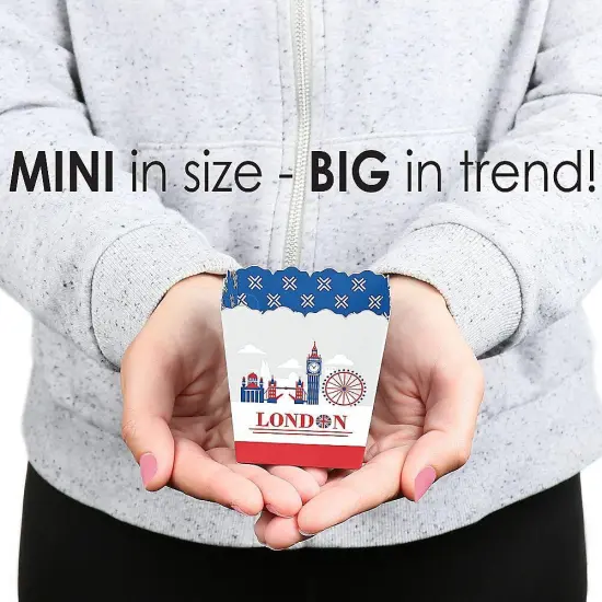 Big Dot of Happiness Cheerio, London - Party Mini Favor Boxes - British UK Party Treat Candy Boxes - Set of 12 {6}